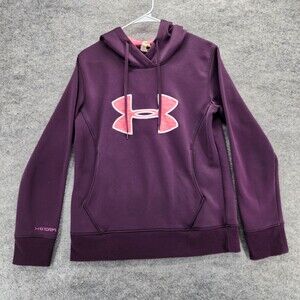 Under Armour Hoodie Womens Small Cold Gear Purple X Storm